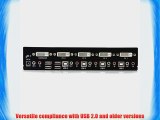 StarTech.com 4 Port DVI USB KVM Switch with Audio and USB 2.0 Hub (SV431DVIUA)