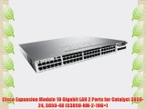 Cisco Expansion Module 10 Gigabit LAN 2 Ports for Catalyst 3850-24 3850-48 (C3850-NM-2-10G=)