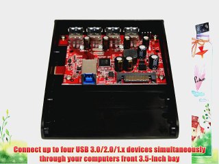 StarTech.com USB 3.0 Front Panel 4 Port Hub with 3.5/5.25-Inch Bay (35BAYUSB3S4)