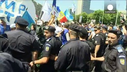 Manifestations anti-Ponta en Roumanie