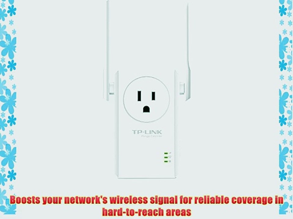 TP-LINK TL-WA860RE New Version N300 Universal Wireless Range Extender with Power Outlet Pass-Through