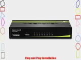 TRENDnet 8-Port Unmanaged Gigabit GREENnet Desktop Metal Housing Switch TEG-S80g