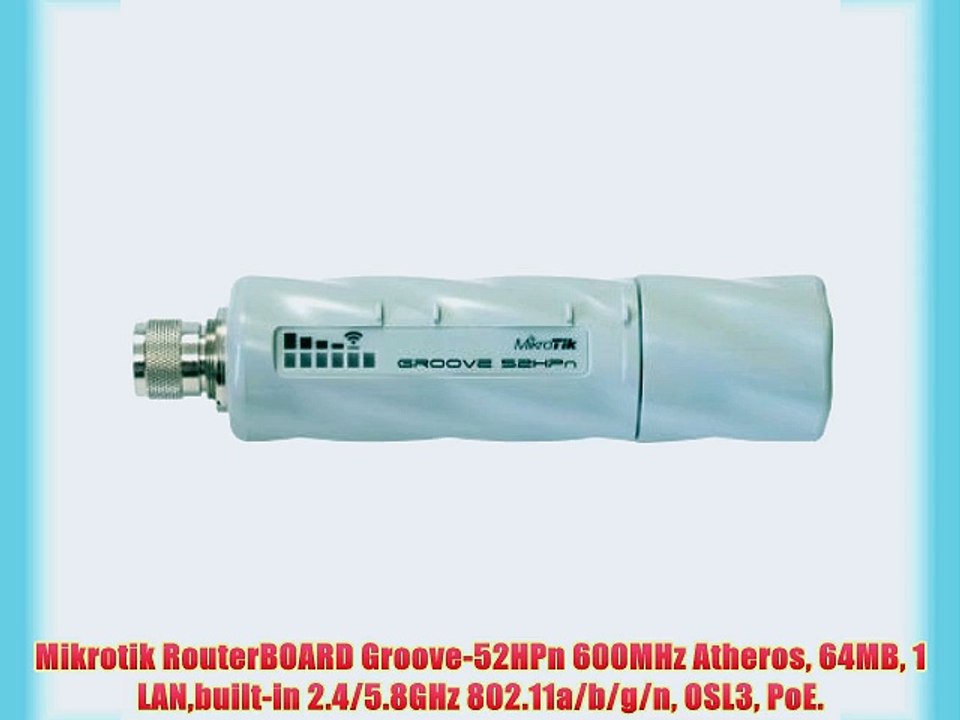 Mikrotik RouterBOARD Groove-52HPn 600MHz Atheros 64MB 1 LANbuilt-in 2.4/5.8GHz 802.11a/b/g/n
