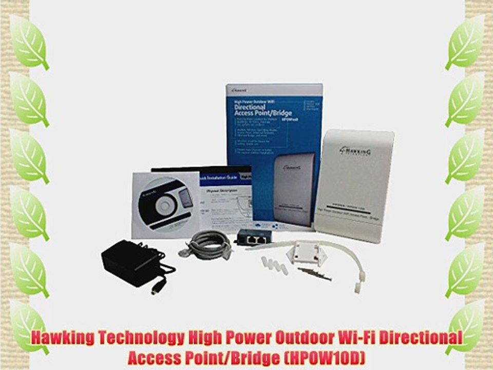 Hawking Technology High Power Outdoor Wi-Fi Directional Access Point/Bridge (HPOW10D)