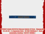 NETGEAR ProSafe GS724Tv4 Ethernet Switch 24 Ports - Manageable - 24 x RJ-45 - 2 x Expansion