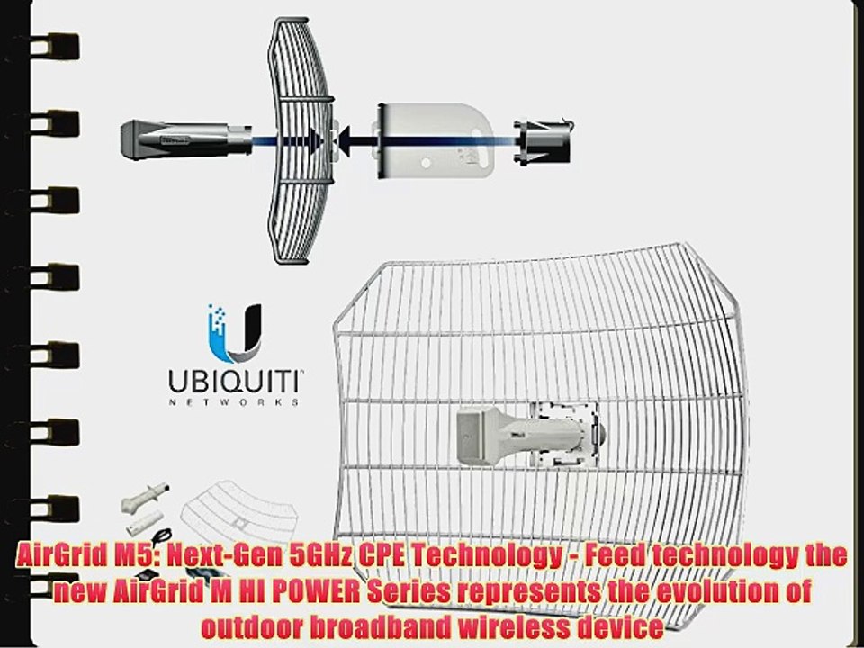 Ubiquiti AirGrid M AG-HP-5G27 5 GHz 27dBi CPE Antenna
