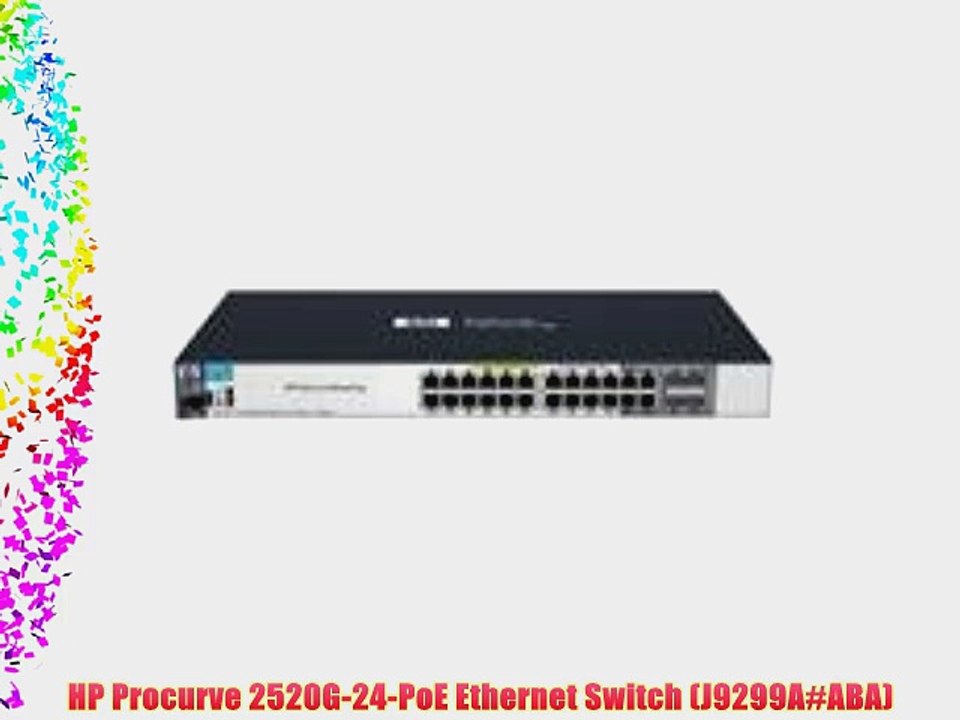 HP Procurve 2520G-24-PoE Ethernet Switch (J9299A#ABA)