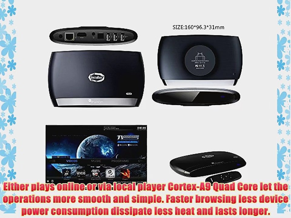 InstaBox Phantom MX4 Amlogic S812 Quad Core 4K Ultra-high Resolution Android TV Box Pre-loaded