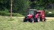 Baling and wrapping - machinery in action - Massey Ferguson, New Holland, Kverneland