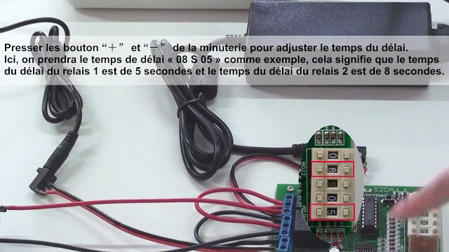 1 Contrôleur Sans Fil CC 12V 2 Canaux Fonction Delai Contrôle Le Delai De Rotation Positive Et Inverse D'un moteur Réversible CC 12V
