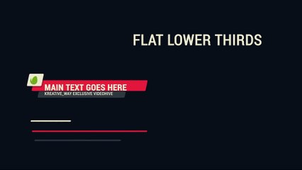 After Effects Project Files - Flat Styled Lower Thirds - VideoHive 10375116