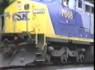 Old CSX Train Videos in West Virginia 1990-91