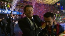 FC Barcelona Lift the Champions League Trophy | BERLIN 2015