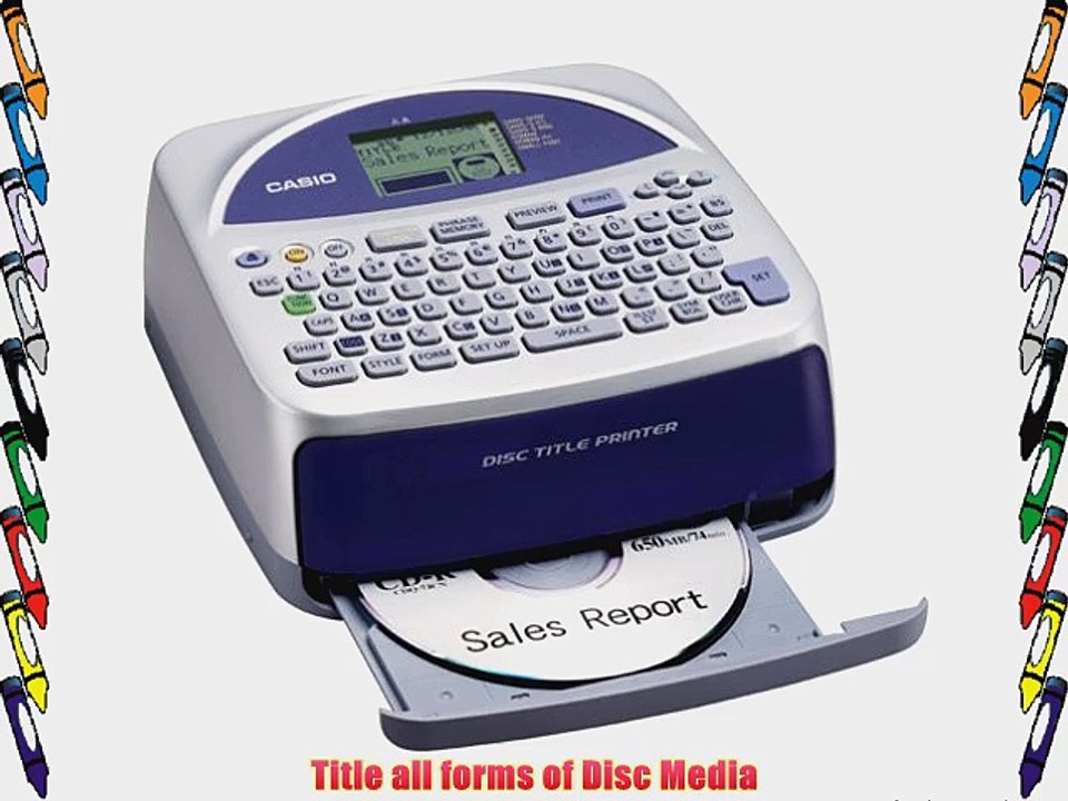 Casio Disc Title Printer with Qwerty keyboard (CW-75)