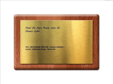 Yaad Na Jaye betay dino ki.. cover by Dr. Shams Iqbal