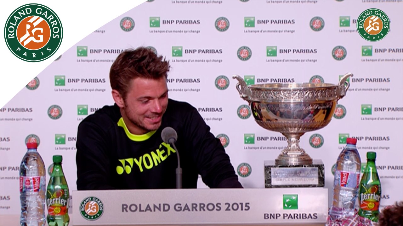 Conférence de presse Stanislas Wawrinka Roland-Garros 2015 / Finale