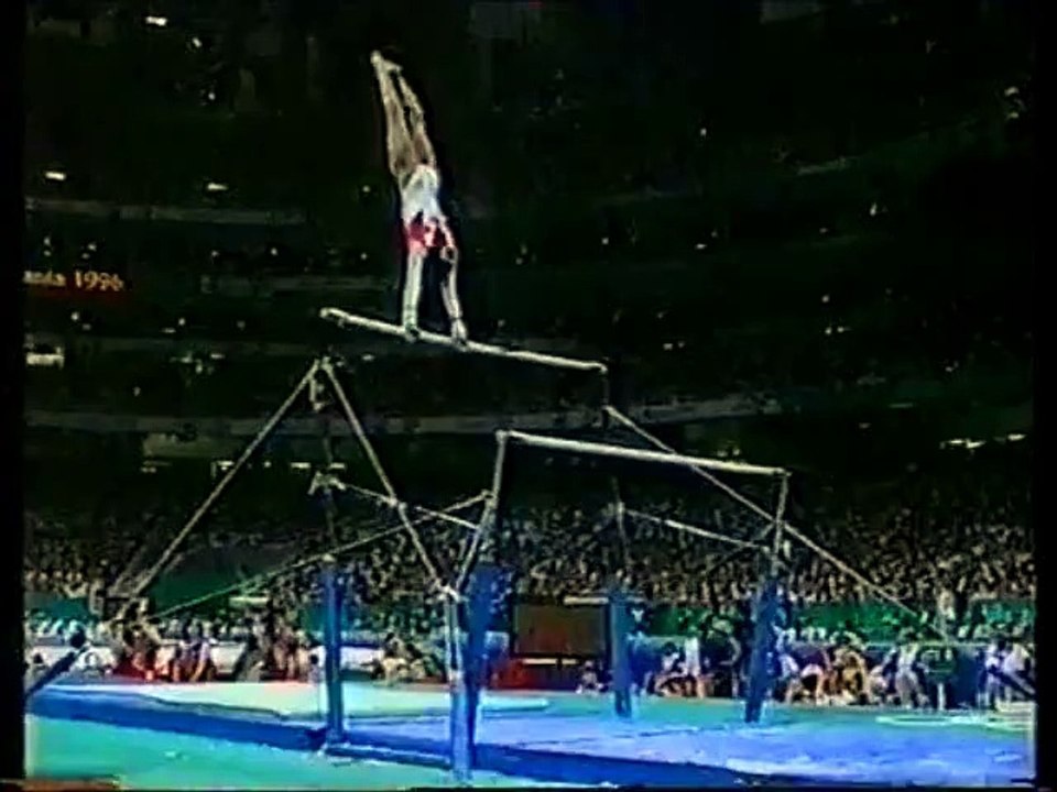 Uneven Bars Clear Hip Circle on HB Counter Straddle to Hang on HB