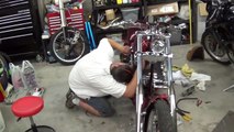 How to straighten a dirt bike frame - KLX 351 - contest update