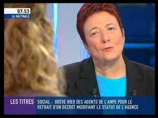 Arlette Laguiller sur Canal+ 2007/03/30