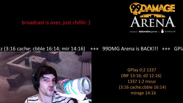 dabo0 - 99DMG Arena 1337 vs mouz @~18:30-19CEST; GPlay 0:2 1337 (REPLAY)