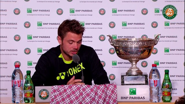 Press conference Stanislas Wawrinka 2015 French Open / Final
