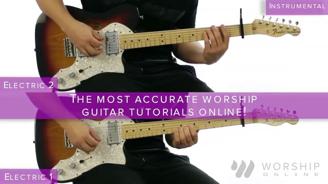 No Longer Slaves - Bethel - Electric And Acoustic Guitar Tutorial