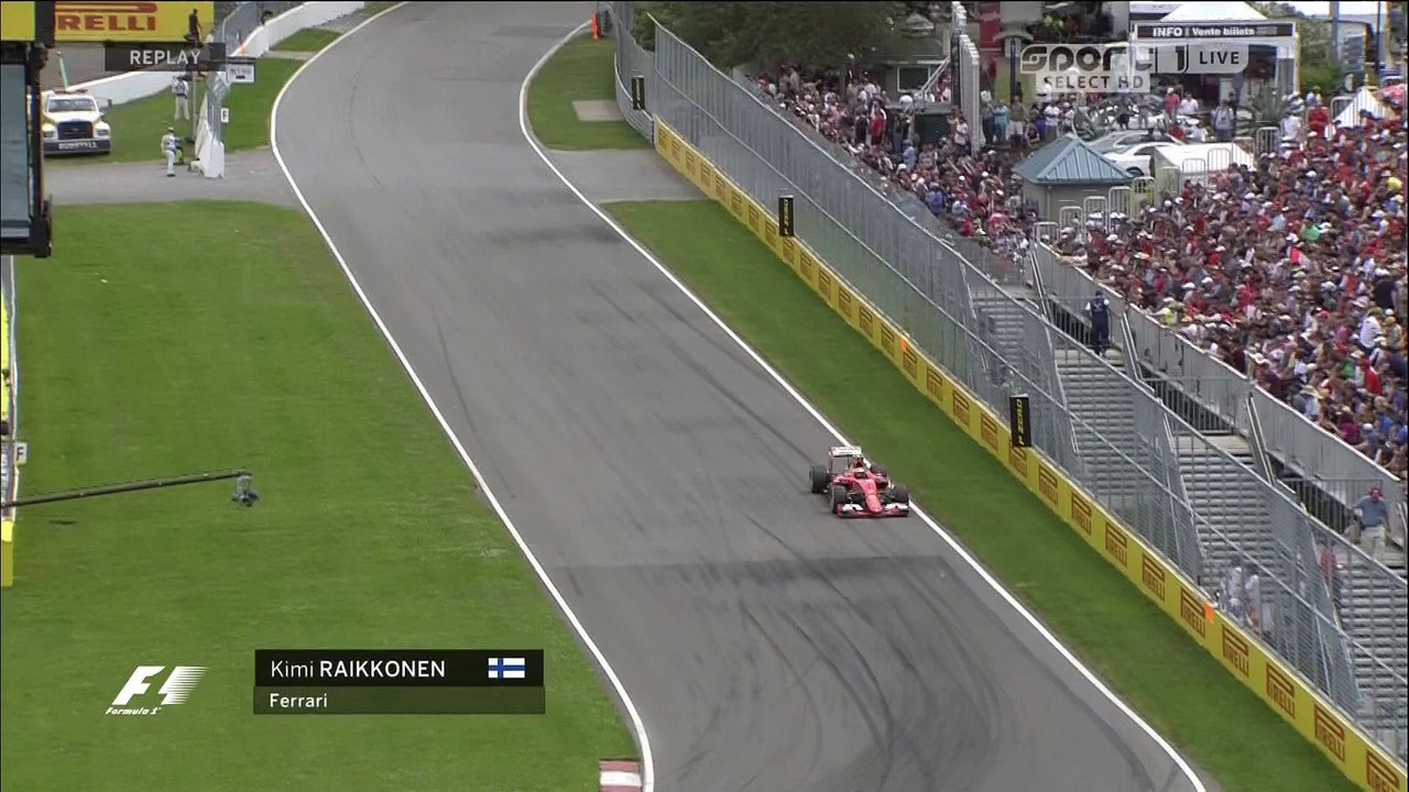 صدق او لا تصدق: رايكونن يعمل الدونات خلال السباق الكندي 2015 لا بعد نهايته