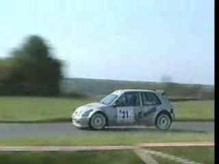 Citroen Saxo dans un poteau