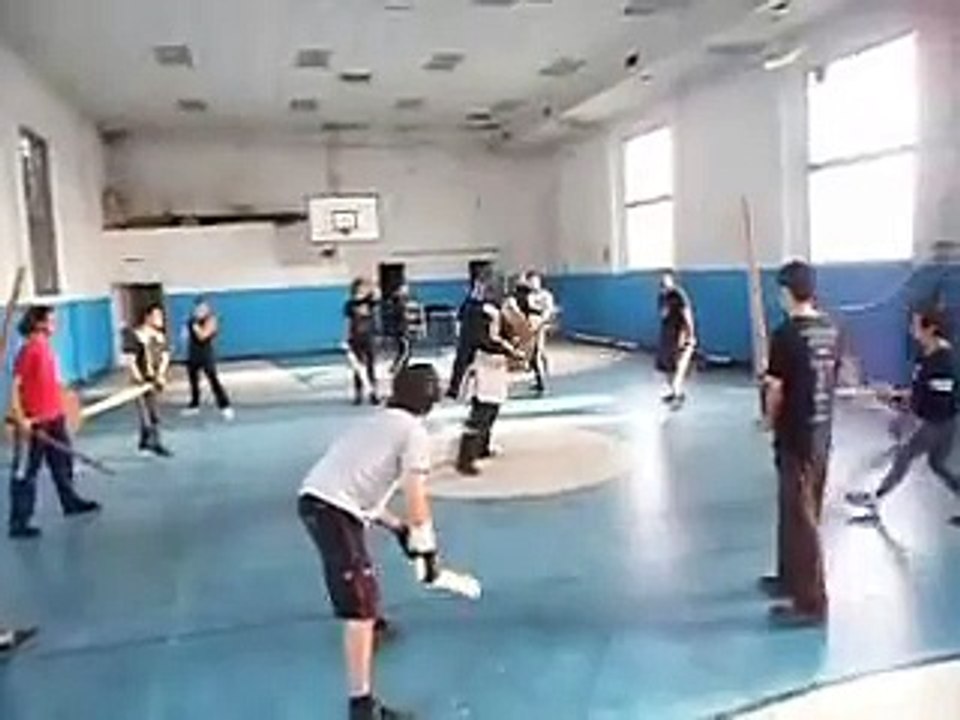 Entrenamiento de Esgrima medieval