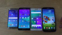 Samsung Galaxy S6 Edge vs. Galaxy Note 4 vs. Galaxy A7 vs. Galaxy Mega 6.3 - Which Is Faster