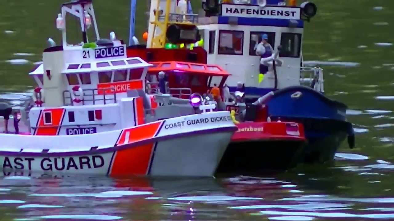 US. coast guard fire boat RC BOAT SHIP