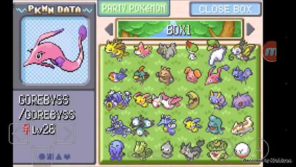 Minha box de pokémon emerald