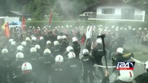 Protesters and police clash ahead of G7 summit in Germany