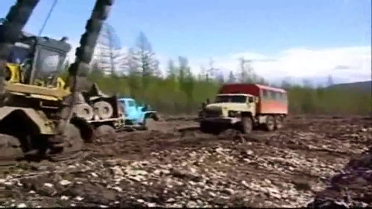Russische Trucker -  Männer ohne Nerven 事故