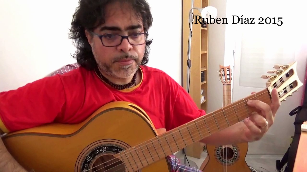Your habits on right hand placement, posture and history in flamenco guitar / Ruben Diaz Skype online learningCFG Spain