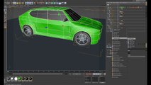 C4D collision cars dynamics   mesh