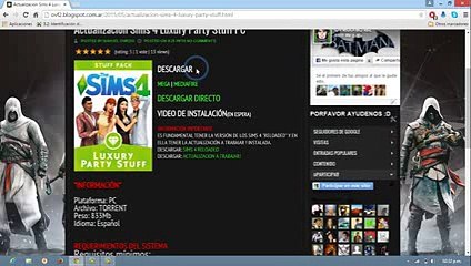 Descargar e Instalar Actualizacion Luxury Party Stuff Para Los SIMS 4 En Español