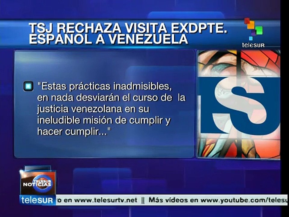 Rechaza TSJ visita de Felipe González a Venezuela