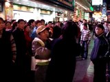 Chinese fighting show on Nanjing Road(Shanghai)