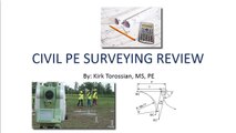 Civil PE Surveying Review - California Survey Exam - Horizontal Curve Excerpt