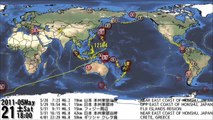 World Earthquakes 2010-2012 Visualization Map