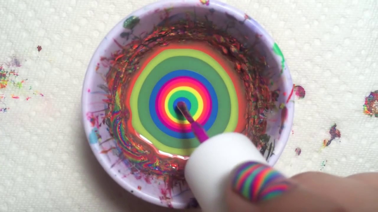 Water Marble Nail Art Tutorial - Water Nail designs tutorials