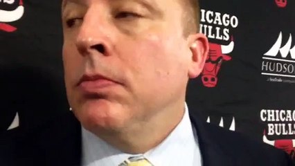 Bulls coach Tom Thibodeau after loss to Pistons