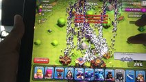 Clash of clans  300 witches and 300 dragons raid Mass gameplay