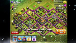 Clash of Clans Tips  Full 50 balloon attack full HD Movie