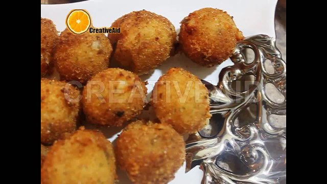 طريقة شهية وسريعة لعمل كرات البطاطس بالجبن