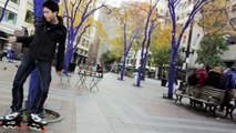 Rollerblade Freestyle!! Inline skate on streets!