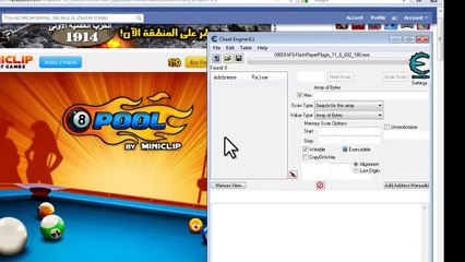 8 ball pool target hack   Using Cheat engine