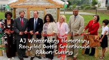 Recycled Bottle Greenhouse Ribbon Cutting