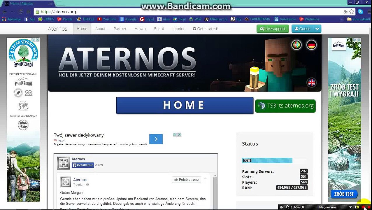 Jak zrobić serwer minecraft na aternos.org